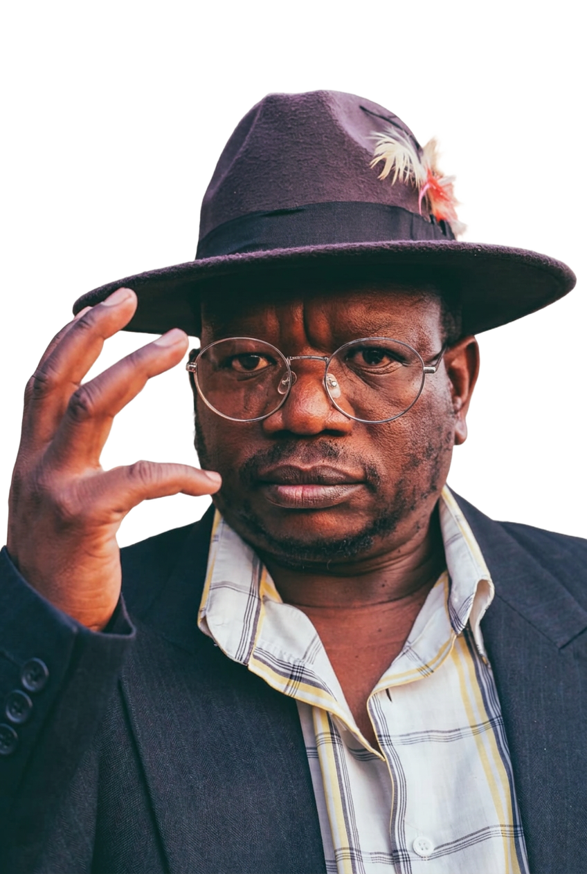Sifiso Khanyile in his signature hat and round glasses